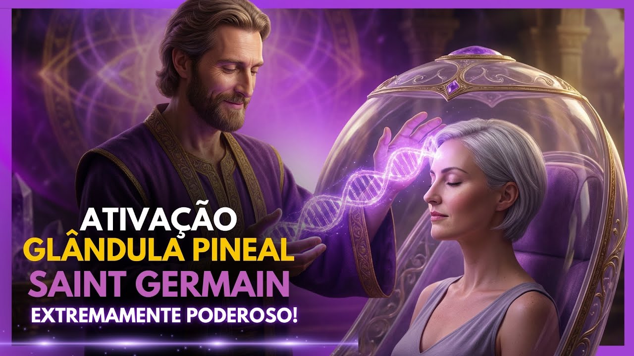 Ative a Mediunidade e Veja Além do Óbvio! 🔥 Chama Violeta + Pineal — Saint Germain