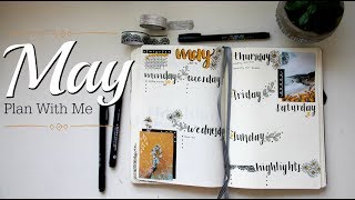 PLAN WITH ME | May 2018 Bullet Journal Setup