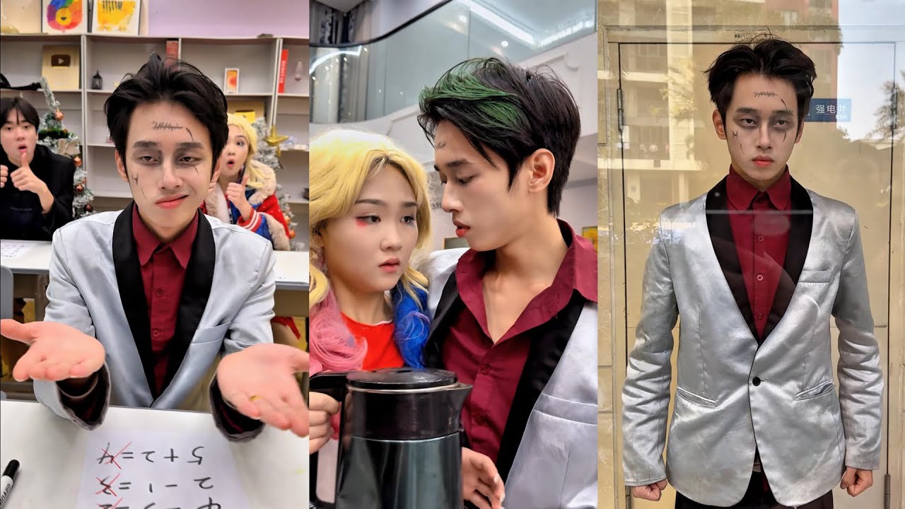 What is Harley Quinn touching?#joker #funny