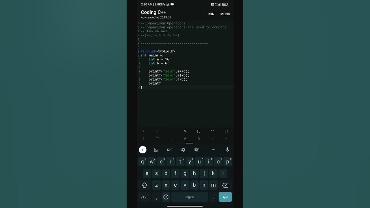 Comparison operators in c comparison operators c programming youtube