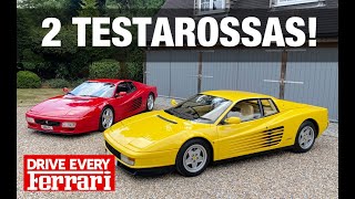 Ferrari Testarossa Vs 512TR! Ultimate Flat-12 Showdown! #DriveEveryFerrari | TheCarGuys.tv