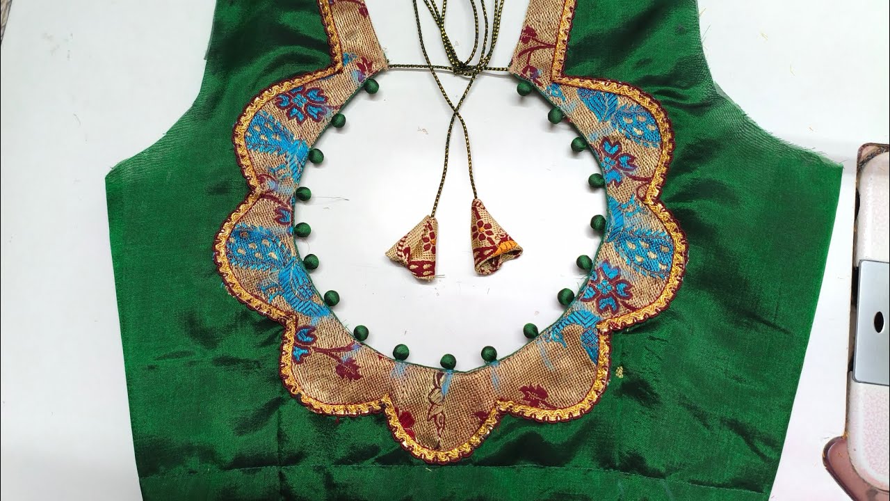 New blouse back neck design cutting and stitching 🥰