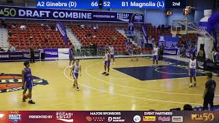 🏀 PBA 50 Draft Combine D2 Mini Tournament: SEMIS - A2 Ginebra (dark) vs. B1 Magnolia (light)