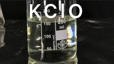 Potassium hypochlorite (KClO) from calcium hypochlorite and potassium carbonate