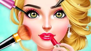 Fashion salon game|| Dressing,Spa,Hairstyle,Makeover to princess bride doll Girls@kidsgamejunction screenshot 4