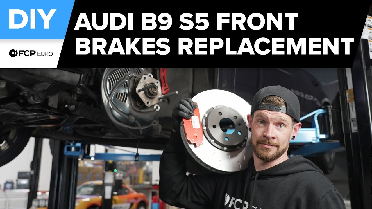 Замена передних тормозных дисков и колодок Audi S5 своими руками (2018-2025) Audi B9 S4, S5 Sport...