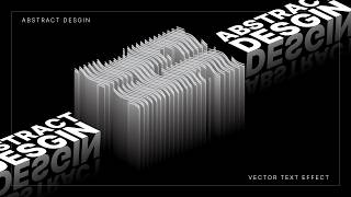 This Vector Text Effect Will Blow Your Mind 🤯 (Easy Illustrator Trick!)