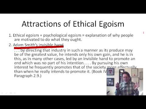 3.1 Ethical and psychological egoism (8:28)
