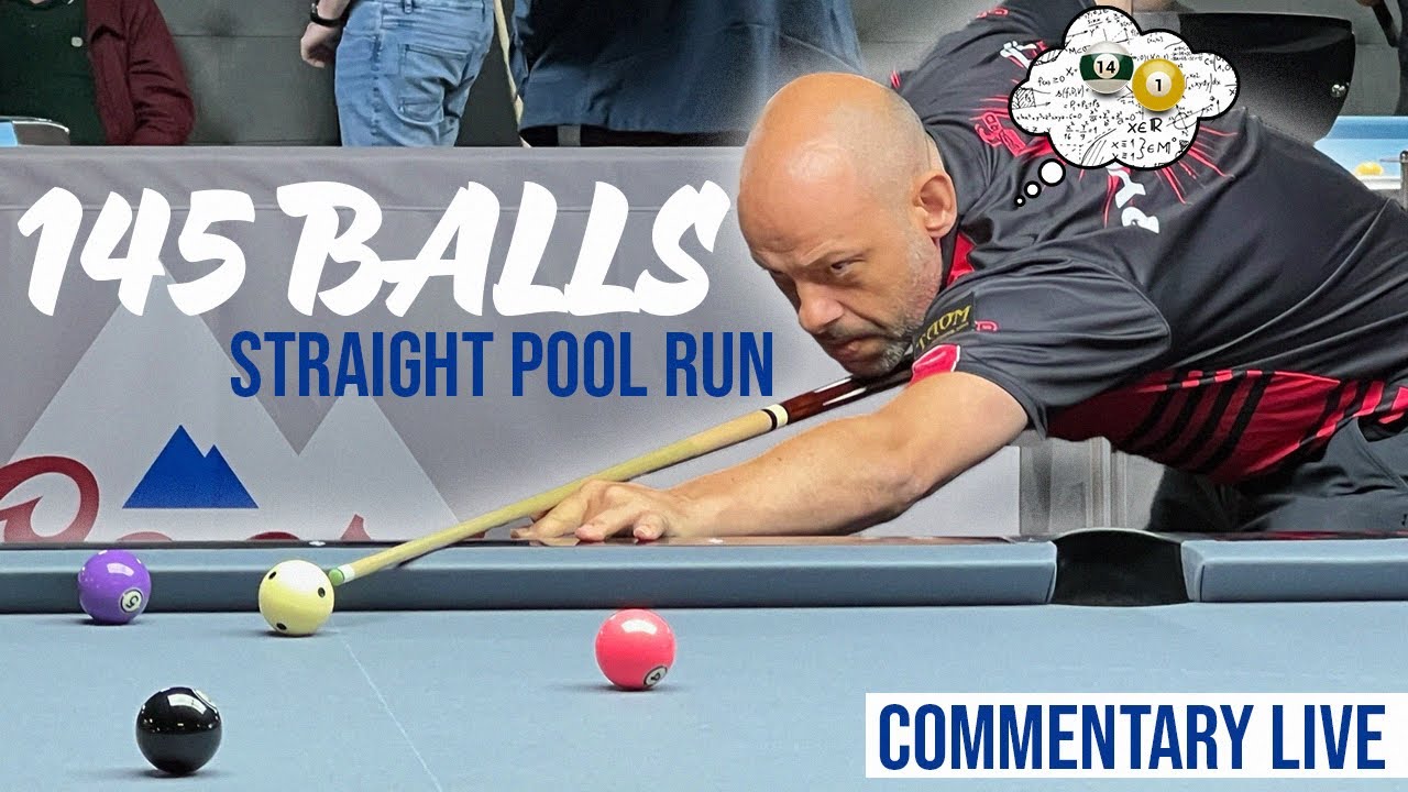 145 balls straight pool | commentary | inside my head