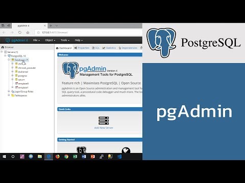 สอน PostgreSQL:  การใช้ pgAdmin4 ในการจัดการ PostgreSQL