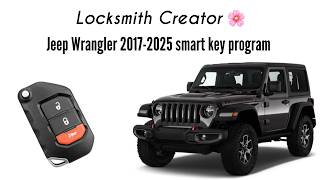Jeep Wrangler 2017-2025 proximity Flip key programming via Autel🌸 #locksmithcreator #locksmiths