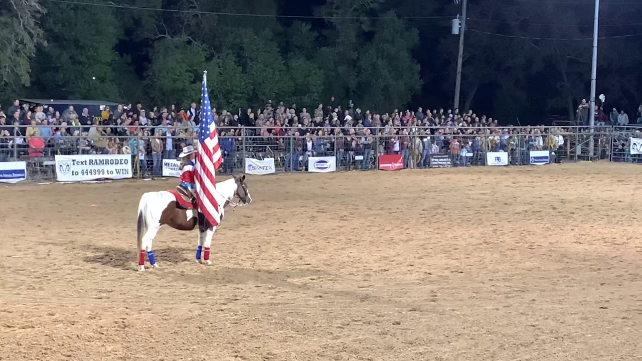 Anthem Rodeo LSC 10/12/19 Austin County Rodeo National Anthem - YouTube
