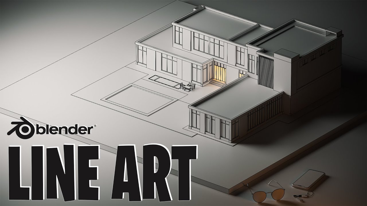 How To Create Line Art In Blender 2023 YouTube