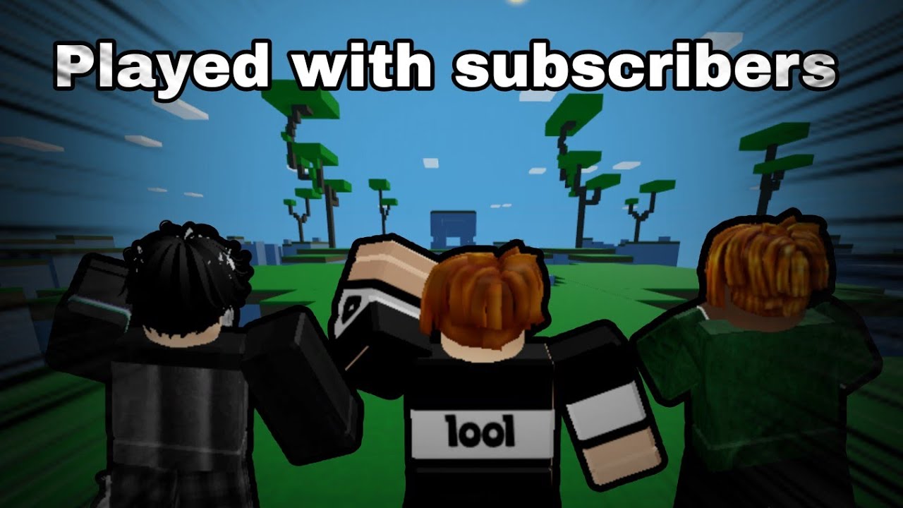 I played with my subscribers in Roblox bedfight
