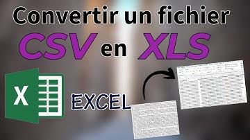 Convertir un fichier CSV en XLS avec Excel