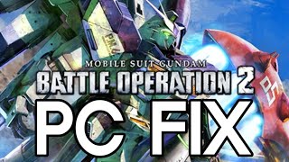 [PC] Performance Fix for MOBILE SUIT GUNDAM BATTLE OPERATION 2