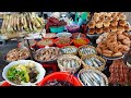 Amazing Old Ta Khmao Market Morning Scenes, Cambodian Food Market Tour 2021