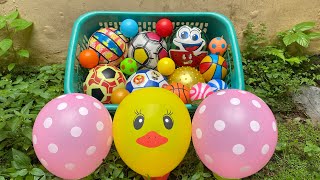 Mencari Bola Basket, Bola Semangka, Bola Sepak, Mobilan, Kelinci, Bebek, Truk, Tayo, Balon 69