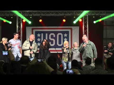 Chairman's USO Holiday tour singing "White Christmas"
