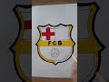 Drawing Barcelona Logo Shorts Football Fcb Barcelona 
