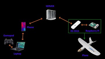 Programmed 4G Airplane controlled over the Internet