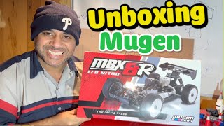 Mugen Seiki MBX8R 1/8 NITRO Buggy  UNBOXING