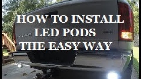 How To Install LED Pods For Reverse Lights | No Test Light Or Switch Needed