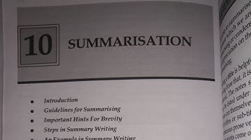 10. SUMMARISATION FYBCOM SEM 2 BUSINESS COMMUNICATION CHAPTER 10#publicrelations #bc #fybcomsem2