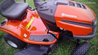 Husqvarna TS 138 oldalkidobós fűnyíró traktor bemutató