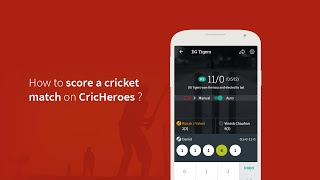 How to do scoring a cricket match on CricHeroes | Free Cricket Scoring App | Scoring App for Cricket screenshot 5