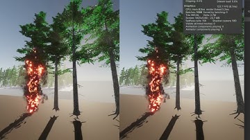 Fire spreading with Unity VFX graph HDRP VR