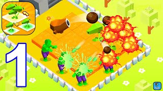 Merge Plants Defense 3D - Gameplay Walkthrough Part 1 Tutorial Levels 1-17 (iOS,Android) screenshot 2