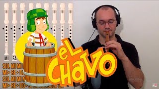 Video thumbnail of "El Chavo del 8 para Flauta Dulce -Tutorial con notas - Marcha Turca de Beethoven"