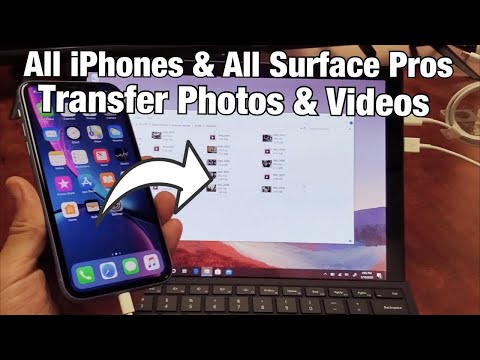 All iPhones: How to Transfer Photos/Videos to Any Microsoft Surface Pro w/ Cable