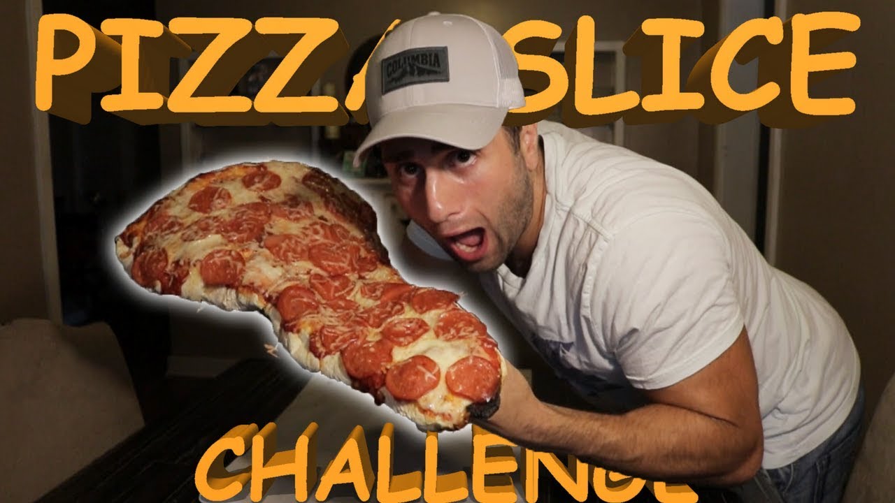 ATHLETE VS WORLDS LARGEST SLICE OF PIZZA CHALLENGE !! - YouTube