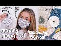 BACK TO SCHOOL FABRIC FACE MASK TUTORIAL (with carrying pouch) 2020