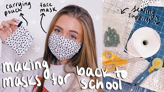SIMPLE FABRIC FACE MASK TUTORIAL (with carrying pouch)
