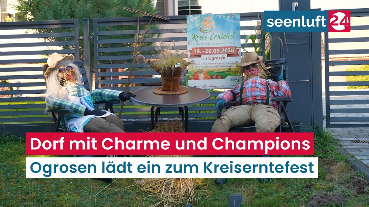 Dorf mit Charme und Champions - Ogrosen lädt ein zum Kreiserntefest