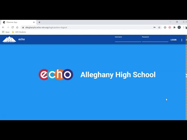 Alleghany High School: Intro to Echo for Parents
