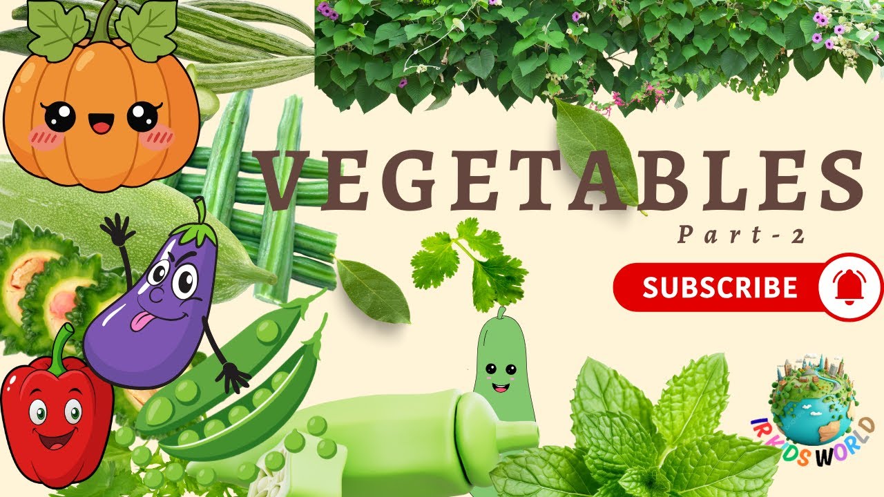Vegetable Names Part-2 | Vegetable Names in English & Uses | How to Spell Veges Names |IR KIDS WORLD