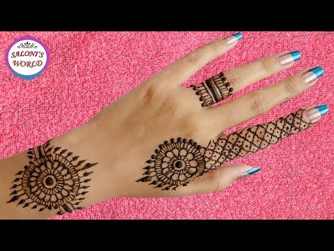 Super Easy Back Hand Henna Mehndi Designs For Beginners Henna