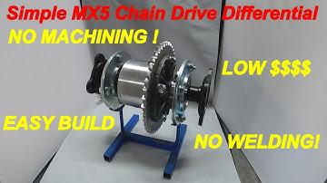 Hoe je een eenvoudig MX5-kettingaandrijfdifferentieel bouwt - zonder bewerken, zonder lassen