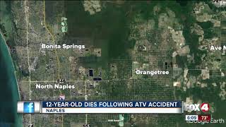 12-year-old girl dies after ATV crash in Collier County