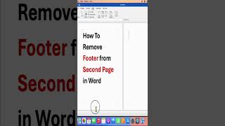 How to Remove Footer From Second Page