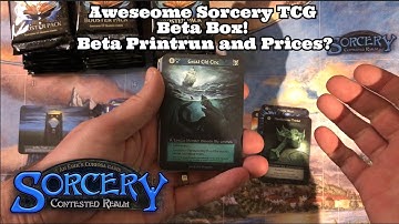 Epic Sorcery TCG Beta Box, Beta printrun and prices discussion!