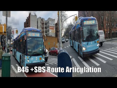 ᴴᴰ⁶⁰ NYCT Bus B46 SelectBusService Route Articulation YouTube