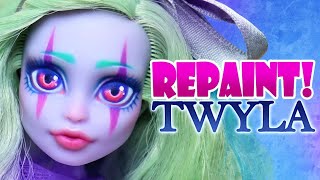 Repaint! Haunted Twyla Monster High Doll OOAK face up