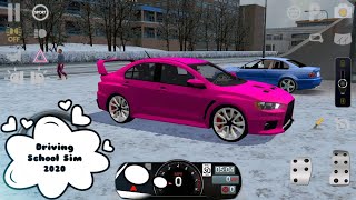 Mitsubishi Lancer Evolution X (2015) Car 😱🔥 Driving School Sim 2020 Gameplay #29 | Android Gameplay screenshot 1