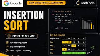 Insertion Sort in Java | LeetCode Problem Solving | DSA for Coding Interviews 🔥