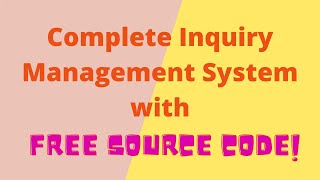 Inquiry Management System | Free Source Code